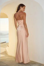 Load image into Gallery viewer, Madeleine Strapless Maxi Dress - Peach
