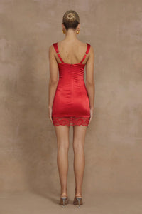 Claudelle Mini Dress - Red