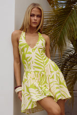 Load image into Gallery viewer, Bydie Mini Dress - Matelo Lime
