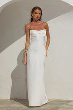 Load image into Gallery viewer, Madeleine Strapless Maxi Dress - Pearl
