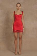 Load image into Gallery viewer, Claudelle Mini Dress - Red
