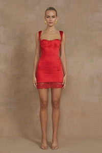 Claudelle Mini Dress - Red