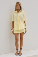 Load image into Gallery viewer, Adelyn Mini Skirt - Lemon
