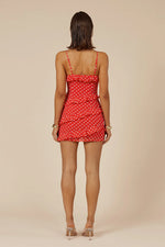 Load image into Gallery viewer, Dejalina Mini Dress - Red Dot
