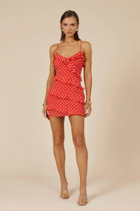 Dejalina Mini Dress - Red Dot