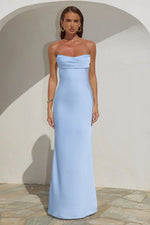 Load image into Gallery viewer, Madeleine Strapless Maxi Dress - Sky Blue
