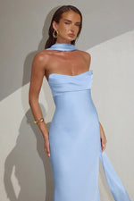 Load image into Gallery viewer, Madeleine Strapless Maxi Dress - Sky Blue
