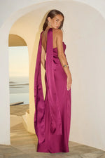 Load image into Gallery viewer, Madeleine Strapless Maxi Dress - Plum
