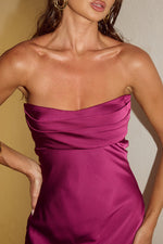Load image into Gallery viewer, Madeleine Strapless Maxi Dress - Plum
