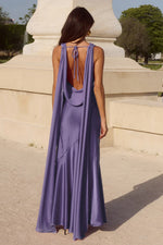 Load image into Gallery viewer, Gabriella Cowl Maxi Dress - Plum
