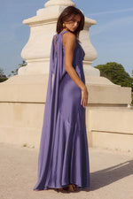 Load image into Gallery viewer, Gabriella Cowl Maxi Dress - Plum
