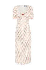 Load image into Gallery viewer, Sarela Midi Dress - White/Red
