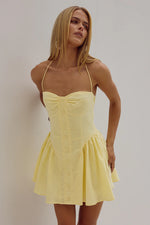 Load image into Gallery viewer, Limoni Mini Dress - Lemon
