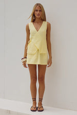 Load image into Gallery viewer, Limoni Mini Skirt - Lemon
