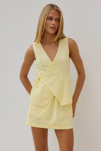 Limoni Mini Skirt - Lemon