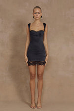 Load image into Gallery viewer, Claudelle Mini Dress - Black
