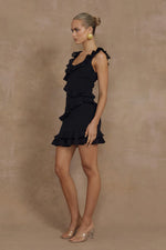 Load image into Gallery viewer, Leyla Mini Dress - Black
