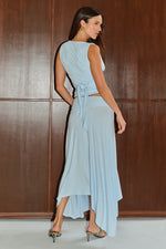 Load image into Gallery viewer, Lune Handkerchief Midi Skirt - Mist
