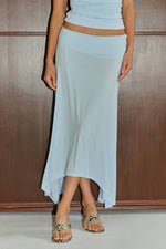 Load image into Gallery viewer, Lune Handkerchief Midi Skirt - Mist
