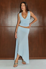Load image into Gallery viewer, Lune Handkerchief Midi Skirt - Mist
