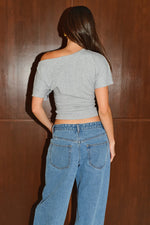 Load image into Gallery viewer, Bonne One Shoulder Top - Grey

