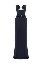 Load image into Gallery viewer, Kleo Strapless Maxi Dress - Navy
