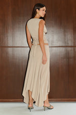 Load image into Gallery viewer, Lune Handkerchief Midi Skirt - Stone
