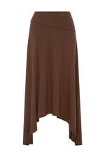 Load image into Gallery viewer, Lune Handkerchief Midi Skirt - Chocolate
