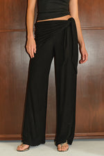 Load image into Gallery viewer, Tolani Side Tie Pants - Black
