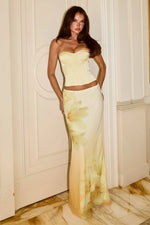 Load image into Gallery viewer, Wynnie Low Waist Maxi Skirt - Yasmin Yellow
