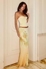 Load image into Gallery viewer, Wynnie Low Waist Maxi Skirt - Yasmin Yellow
