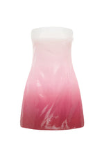 Load image into Gallery viewer, Ibiza Strapless Sequin Mini Dress - Strawberry Shortcake Ombré
