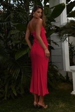 Load image into Gallery viewer, Perez Long Midi Dress - Red
