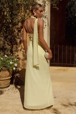 Load image into Gallery viewer, Liora Draped Scarf Maxi Dress - Butter
