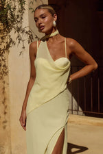 Load image into Gallery viewer, Liora Draped Scarf Maxi Dress - Butter
