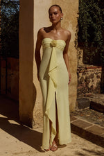 Load image into Gallery viewer, Fiora Strapless Maxi Dress - Butter
