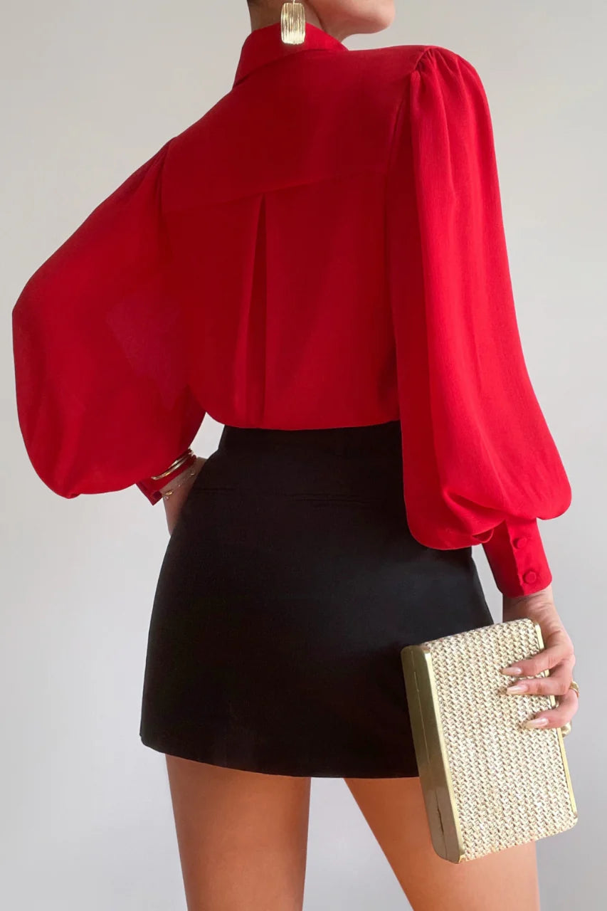 Fleetwood Blouse - Red