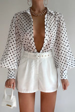 Load image into Gallery viewer, Fleetwood Blouse - White Polka
