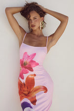 Load image into Gallery viewer, Deia Midi Dress - Multi Flower
