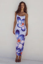 Load image into Gallery viewer, Deia Midi Dress - Violet Flower
