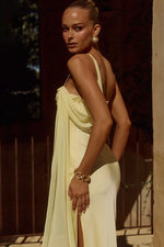 Load image into Gallery viewer, Elara Cowl Maxi Dress - Butter
