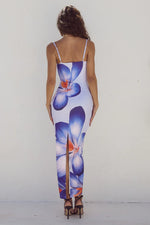 Load image into Gallery viewer, Deia Midi Dress - Violet Flower
