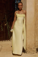 Load image into Gallery viewer, Elara Cowl Maxi Dress - Butter
