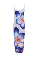 Load image into Gallery viewer, Deia Midi Dress - Violet Flower
