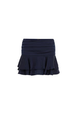 Load image into Gallery viewer, Laney Layered Ruffle Mini Skirt - Navy
