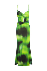 Marlini Maxi Dress - Lotus Print