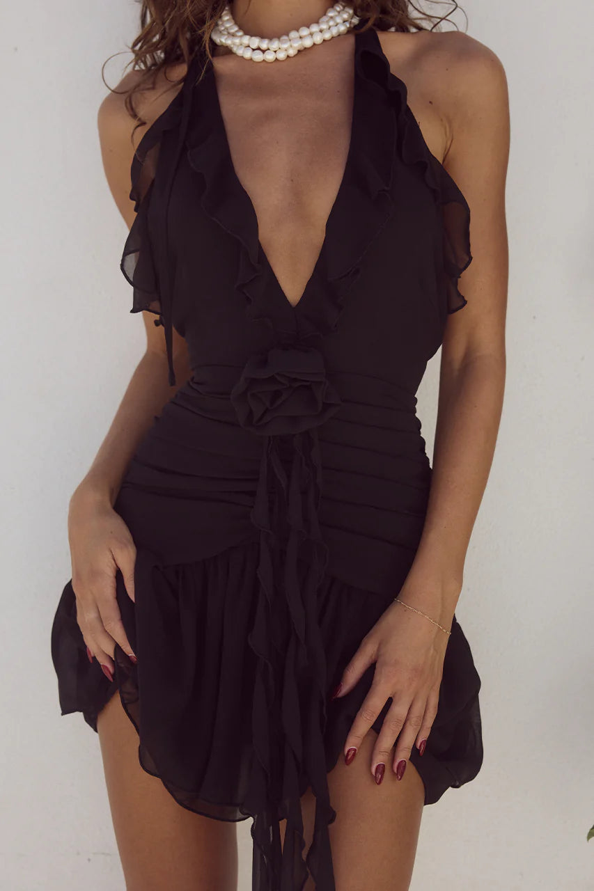 Zelie Mini Dress - Black