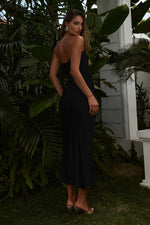 Load image into Gallery viewer, Perez Long Midi Dress - Black
