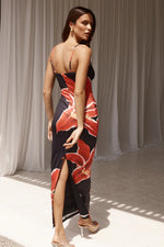 Load image into Gallery viewer, Deia Midi Dress - Black Lily
