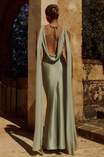 Load image into Gallery viewer, Gabriella Cowl Maxi Dress - Sage
